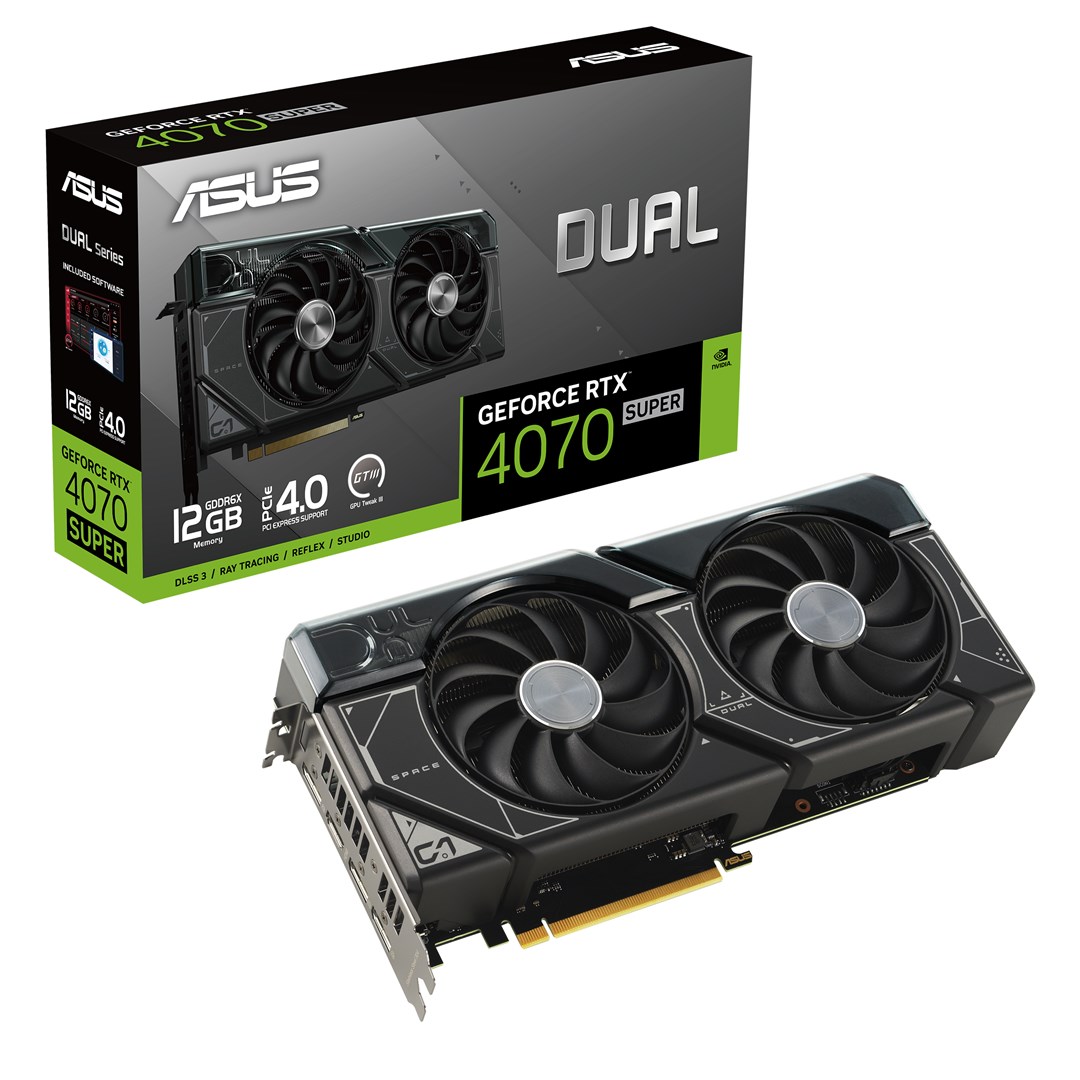 Графичка картичка ASUS Dual NVIDIA GeForce RTX 4070 SUPER, 12 GB GDDR6X