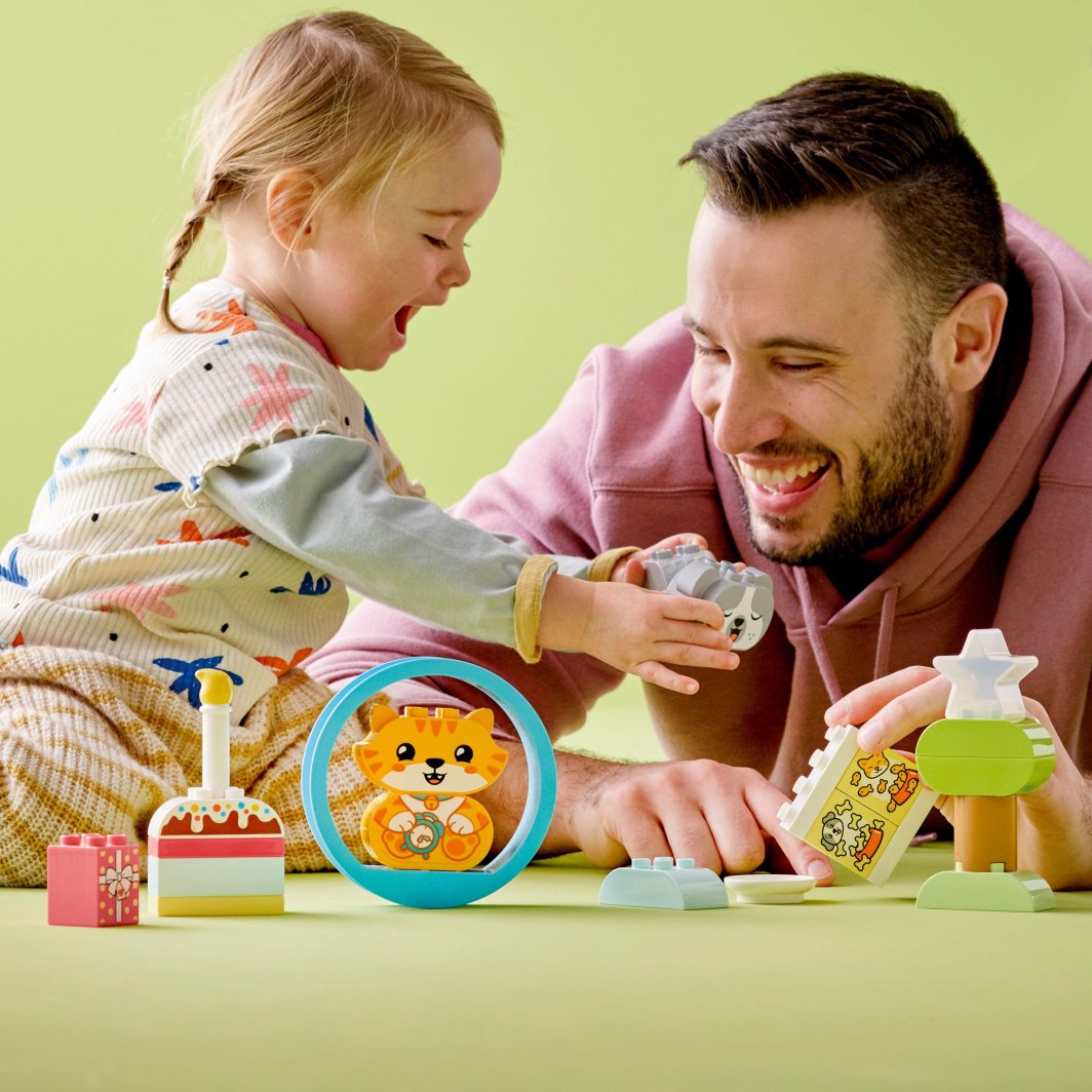 Set lodër LEGO® DUPLO® 10977 My first puppy and kitten making sounds, 22 pjesë