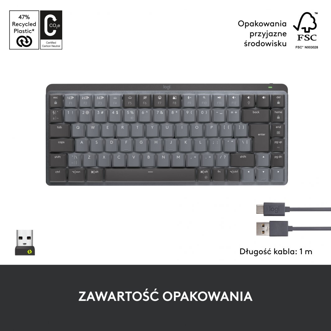 Tastierë Logitech MX Mechanical Mini, hirtë