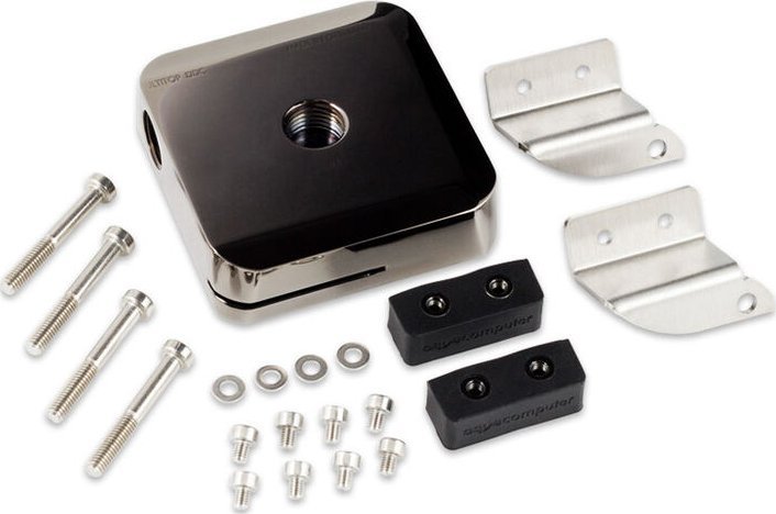 Kapak pompe uji Aquacomputer ULTITOP DDC, për pompa DDC, lidhje G1/4, black chrome