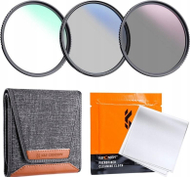 Set filtrash fotografikë K&amp;F Concept Nano K, 4in1 UV CPL ND4, 49mm, i zi