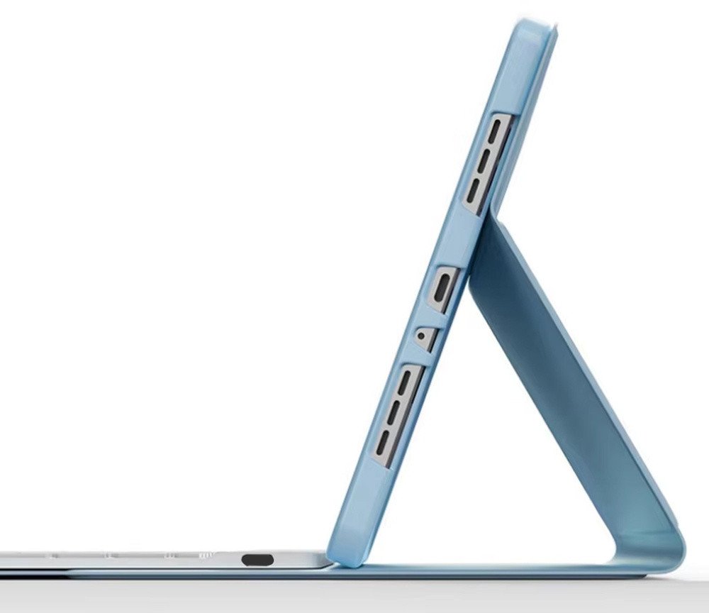 Mbrojtëse me tastierë Bluetooth për iPad Pro 11 Gen 5, me touchpad, blu