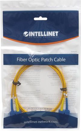 Kabllo fibër optike Intellinet SC SC, Single Mode OS2, 3m, e verdhë