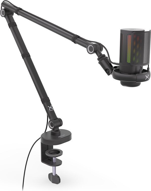 Микрофон Krux Epic 1000 KRXC011, со рака за монтирање, црн