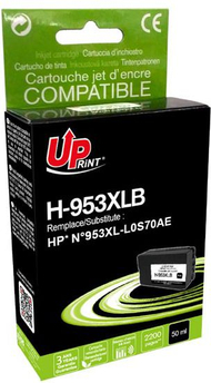 Кертриџ со боја UPrint H-953XLB, компатибилен со HP 953XL, црн