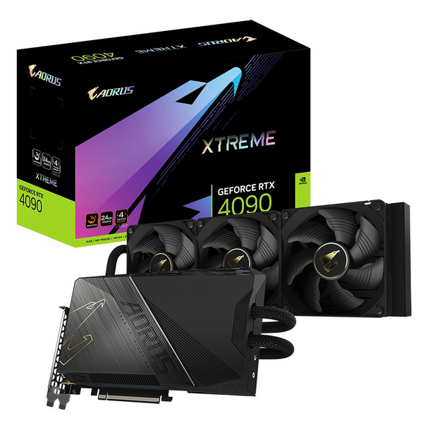 Kartelë grafike Gigabyte Aorus GeForce RTX 4090 Xtreme Waterforce 24 GB GDDR6X