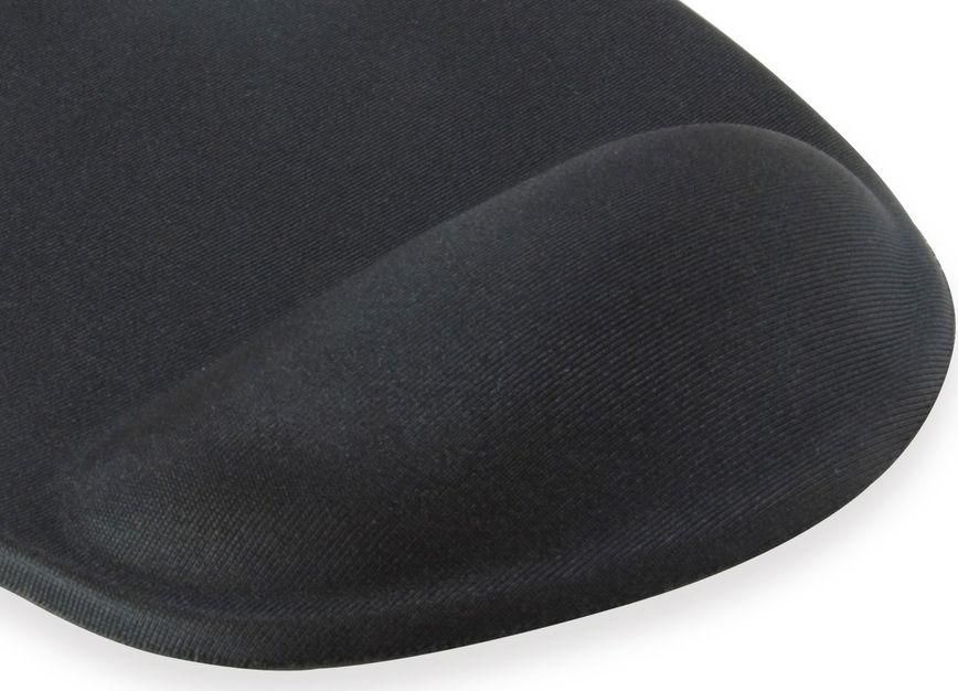 Mousepad me xhel Equip, ergonomik, kundër rrëshqitjes, i zi