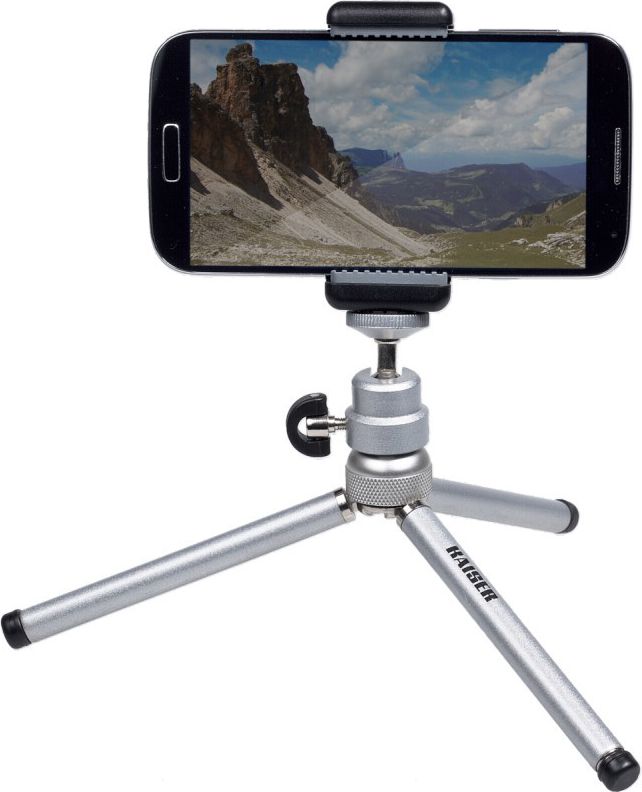 Tripod tavoline Kaiser Fototechnik 6016, për smartphone, metalik