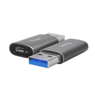 Adapter USB Calyx USB A në USB C, set 2 copë, gri