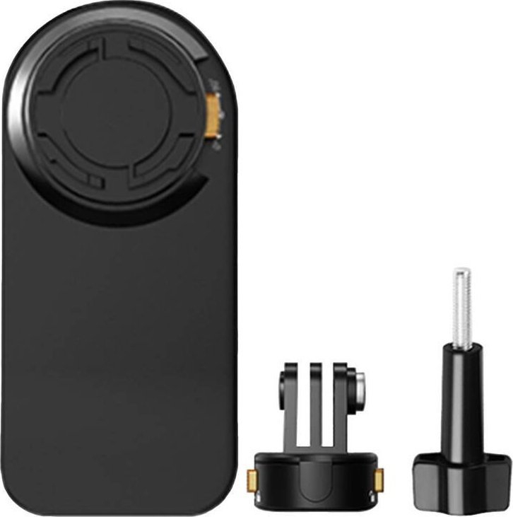 Mbajtëse shpine për kamera sportive Puluz Backpack Mount, kompatibile GoPro DJI Insta360, e zezë