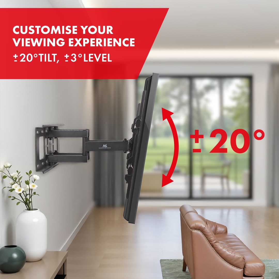 Mbajtëse për TV Maclean Mount, 32-85", 60kg, e zezë