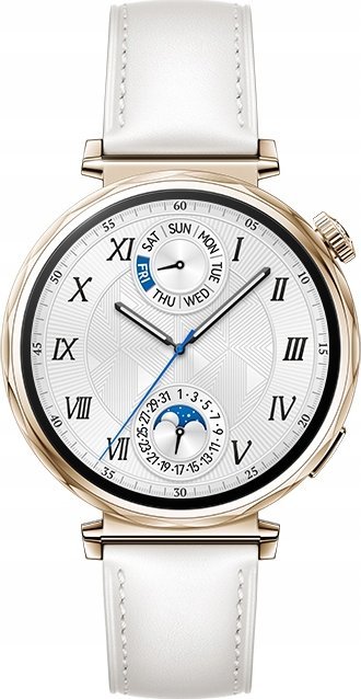 Ora inteligjente HUAWEI Watch GT 5, 41 mm, gold, me rrip lëkure të bardhë