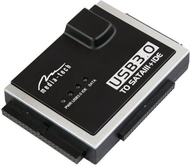 Kuti disku Media-Tech USB 3.0 - SATA/IDE,e zezë