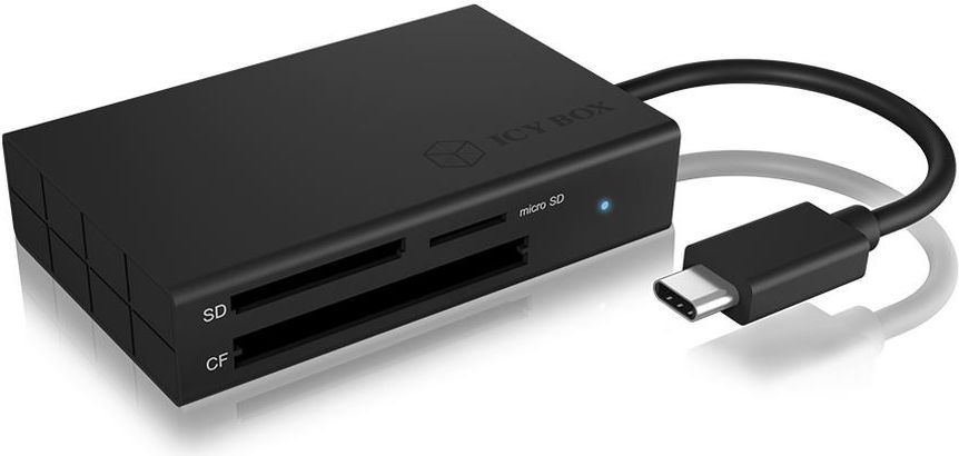Lexues kartash Icy Box IB-CR401-C3, USB-C 3.0, UHS-II, i zi