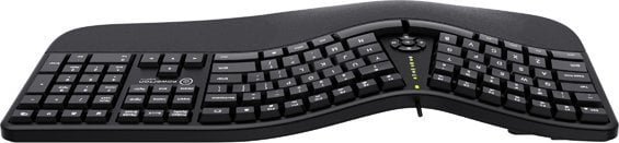 Tastierë Powerton Lana, me kabllo, US, e zezë