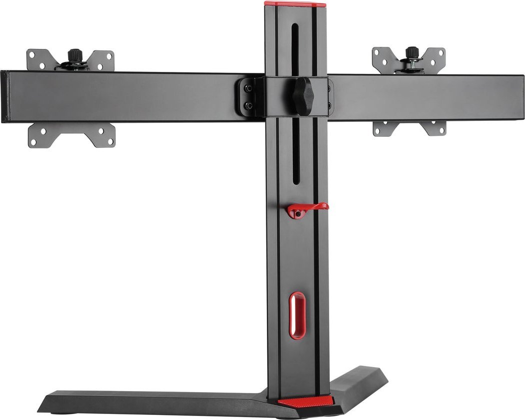 Mbajtëse monitorësh Alterzone Pro Duo, për 2 monitorë 17"-27", alumini, e zezë