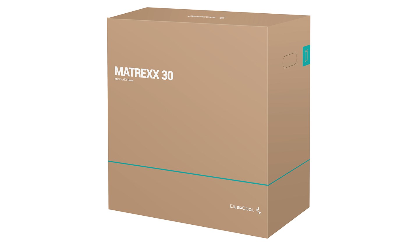 Kasa PC Deepcool Matrexx 30 Mini Tower, xham i temperuar, e zezë