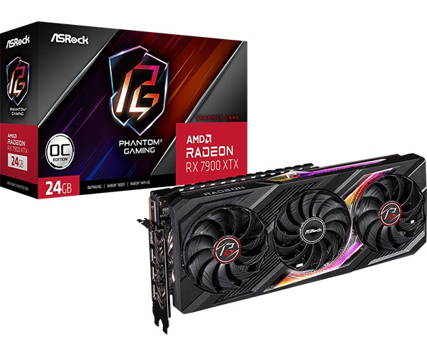 Kartelë grafike ASRock Radeon RX 7900 XTX Phantom Gaming OC 24GB GDDR6