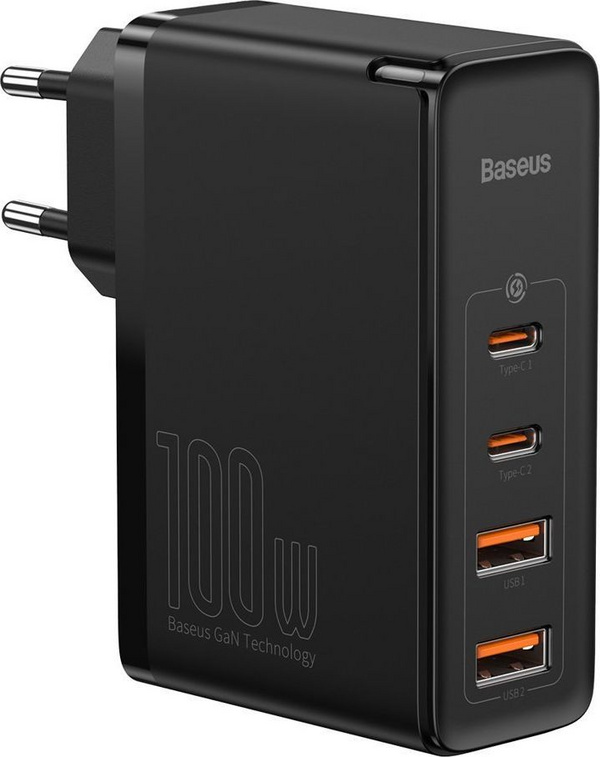 Karikues Baseus GaN2 Pro 2x USB-A 2x USB-C 3 A (BSU2726BLK), 100 W, i zi