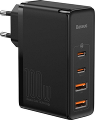 Karikues Baseus GaN2 Pro 2x USB-A 2x USB-C 3 A (BSU2726BLK), 100 W, i zi