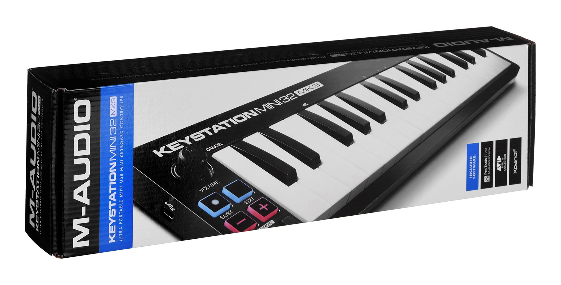 Tastierë MIDI M-Audio Keystation Mini 32 MK3, 32 taste, USB, e zezë