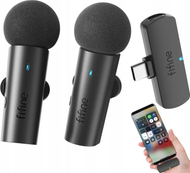 Mikrofon wireless Fifine M8, 2.4GHz, 2 mikrofona, për telefon dhe kamera