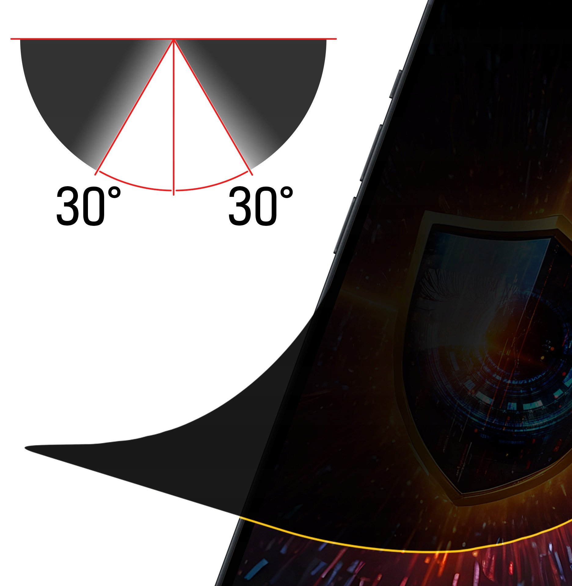 Fole mbrojtëse ekrani 3MK për Asus ROG Phone 6 6 Pro 6D 6D Ultimate, Silky Matt Privacy