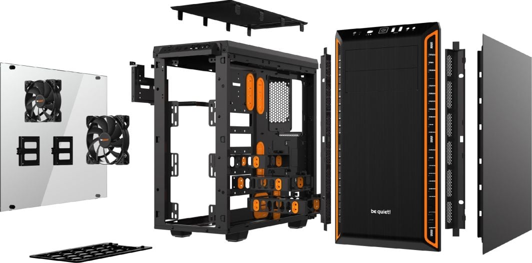 be quiet! Pure Base 600 Window PC Куќиште, Orange