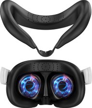 Jastëk fytyre VR Meta Quest 3, jastëk mbrojtës, ventilim ajri, i zi