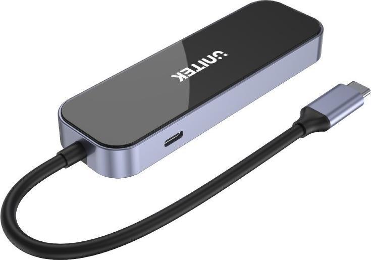 Stacion dokimi Unitek D1084A USB C, HDMI 4K, RJ45, gri