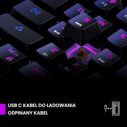 Set tastierë dhe mi Preyon Brown All Claw PBAC61B dhe Owl POW35B, mekanike, wireless, me RGB, i zi