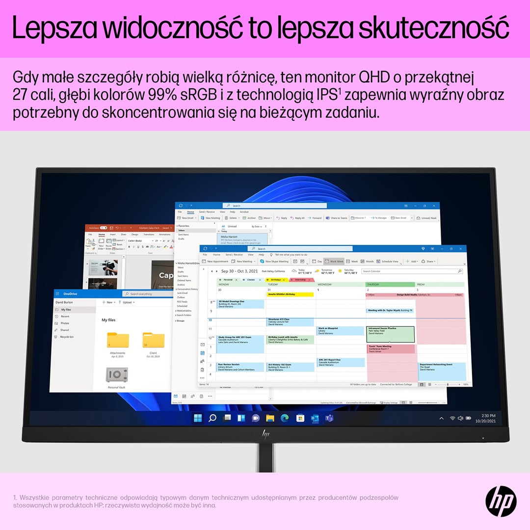 Monitor HP E27q G5, 27", 2560 x 1440, Quad HD, 75 Hz, i zi