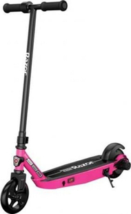 Trotinet elektrik për fëmijë Razor Power Core S80, me motor elektrik, platformë e ulët, i zi dhe rozë