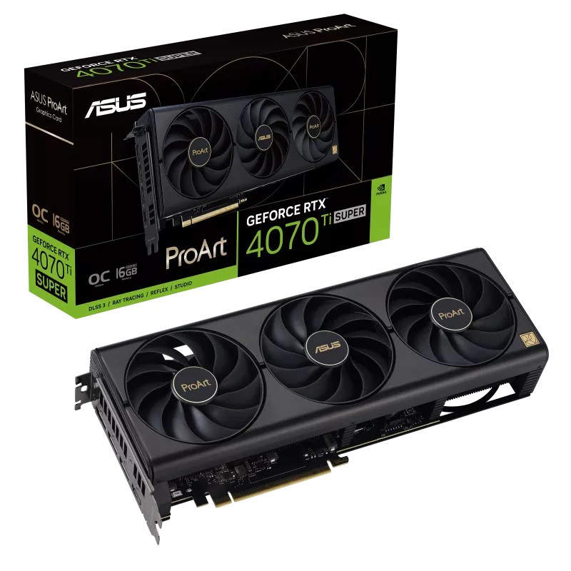 Kartelë grafike Asus ProArt GeForce RTX 4070 Ti SUPER OC 16GB GDDR6X