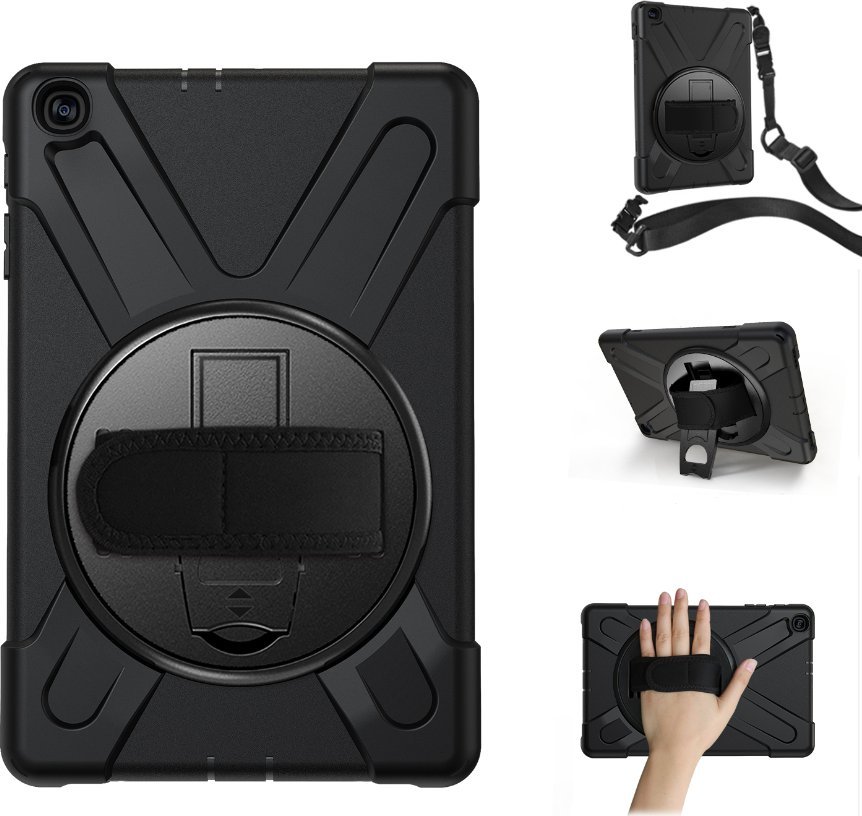Mbështjellëse tablet eStuff Samsung Galaxy Tab A 10.1, model 2019, tip cover, e zezë