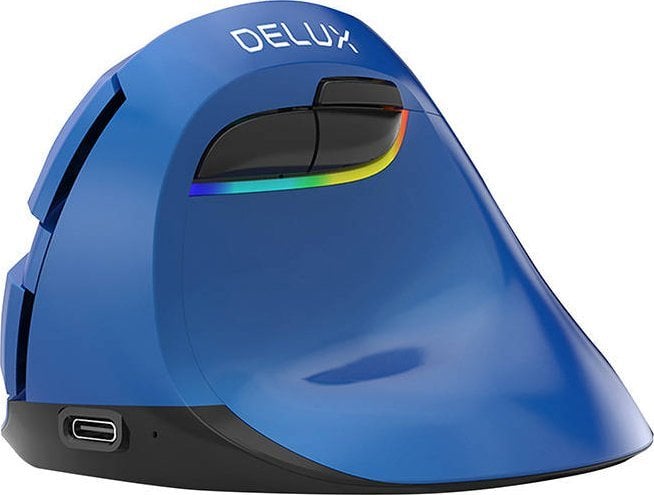 Maus Delux M618, wireless, Bluetooth, USB, i kaltërt