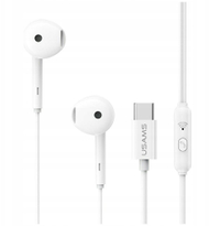 Kufje stereo USAMS EP-50, USB-C, 1.2m, të bardha