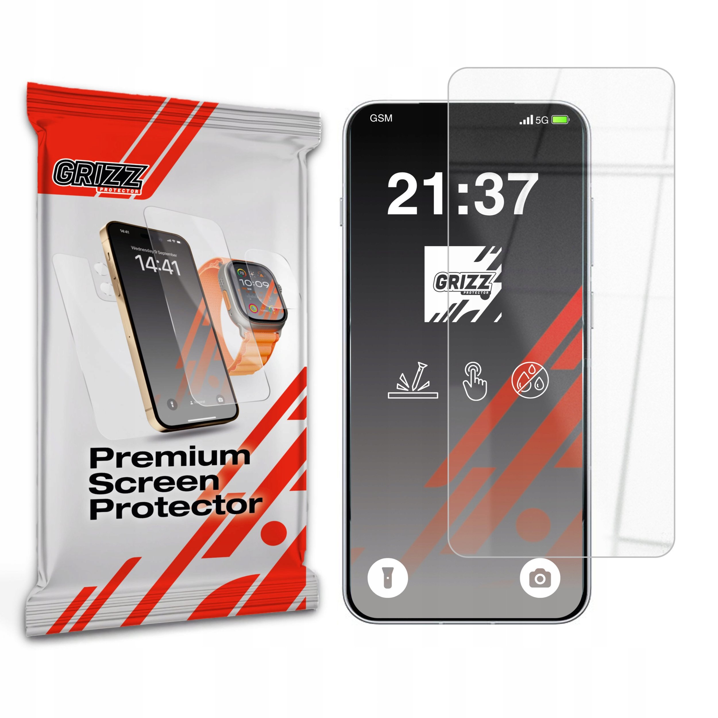 Xham mbrojtës Grizz HybridGlass për OnePlus 13T, 9H, transparnet