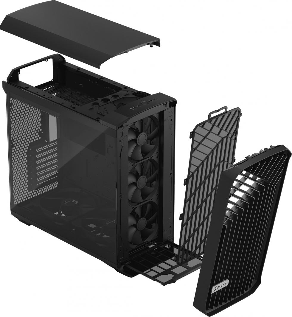 Kasë Fractal Design Torrent TG Light Tint (FD-C-TOR1A-01), e zezë