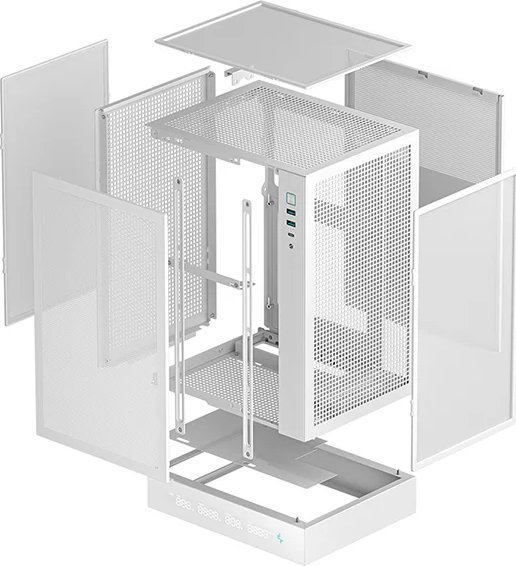 Kornizë kompjuterike DeepCool CH170 Digital, Mini ITX, Tower, e bardhë