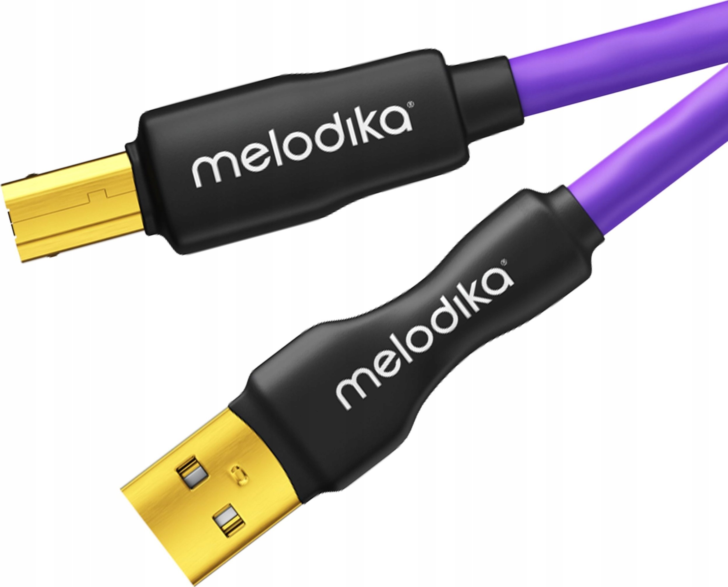 Kabllo USB Melodika MDUAB25, USB A në USB B, 2.5m, e zezë