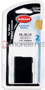 Bateri për aparat fotografik Hahnel HL-EL14A, Lithium Ion, zëvendësuese për Nikon EN-EL14