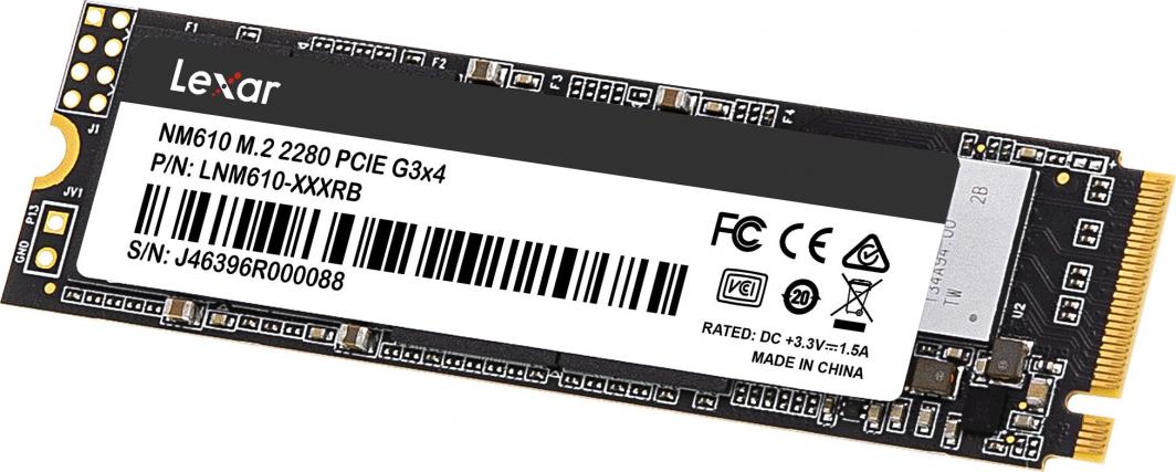 Disk SSD Lexar NM610, 1TB, M.2 2280 PCI-E x4 Gen3 NVMe