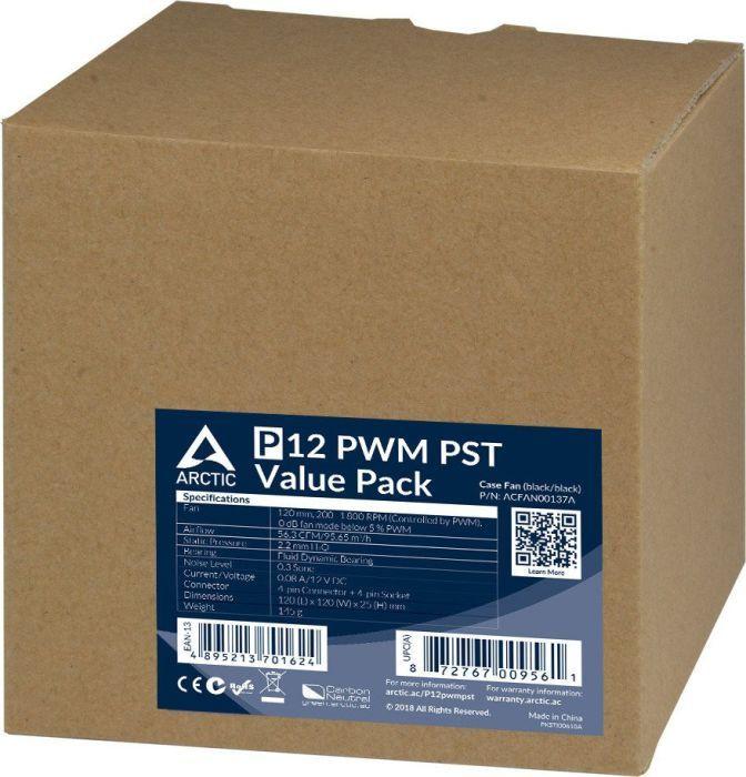 Ftohës Arctic P12 PWM PST Value Pack, 120 mm