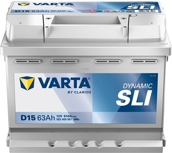 Akumulator Varta Dynamic SLI 563400061K262, 63Ah, 12V, 610A EN