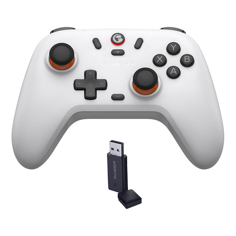 Gamepad GameSir T4 Nova Lite, Hall Effect, wireless, i bardhë