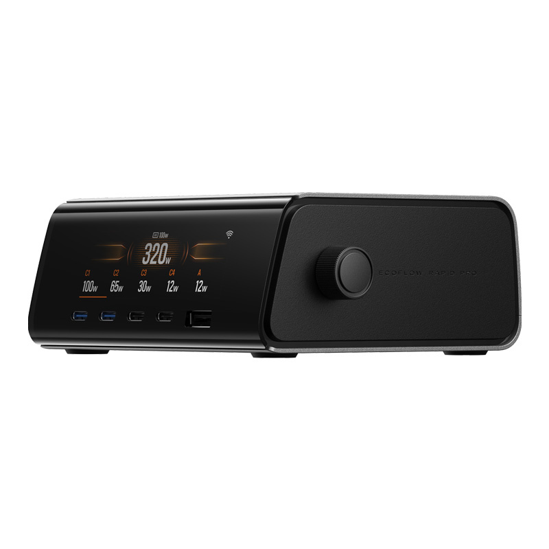 Karikues desktop EcoFlow RAPID Pro, 320W, 4x USB C, i zi