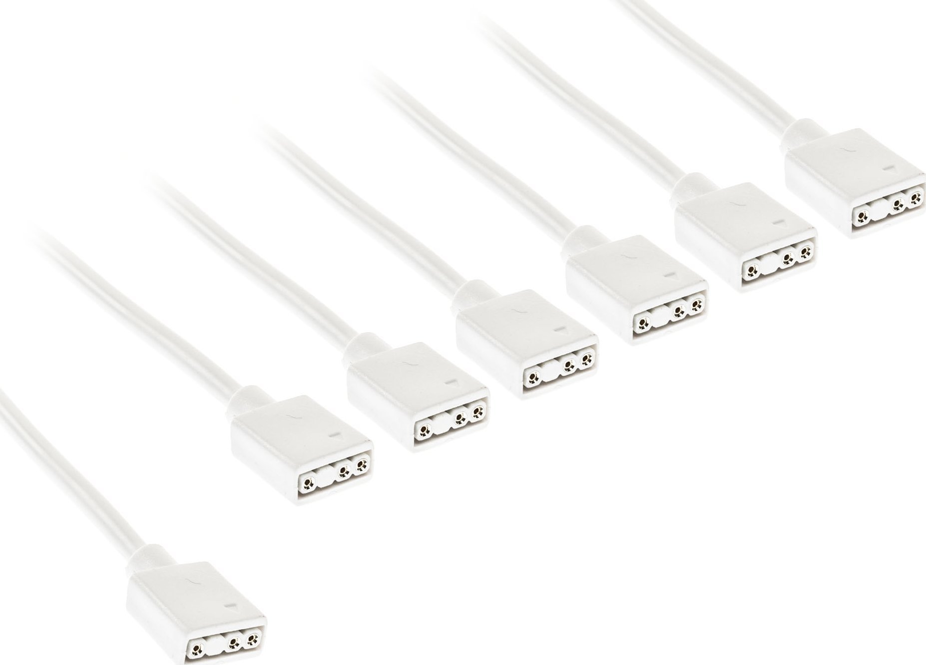 Kabllo ndarëse Kolink ARGB 1 në 6, 30cm, e bardhë