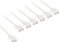 Kabllo ndarëse Kolink ARGB 1 në 6, 30cm, e bardhë