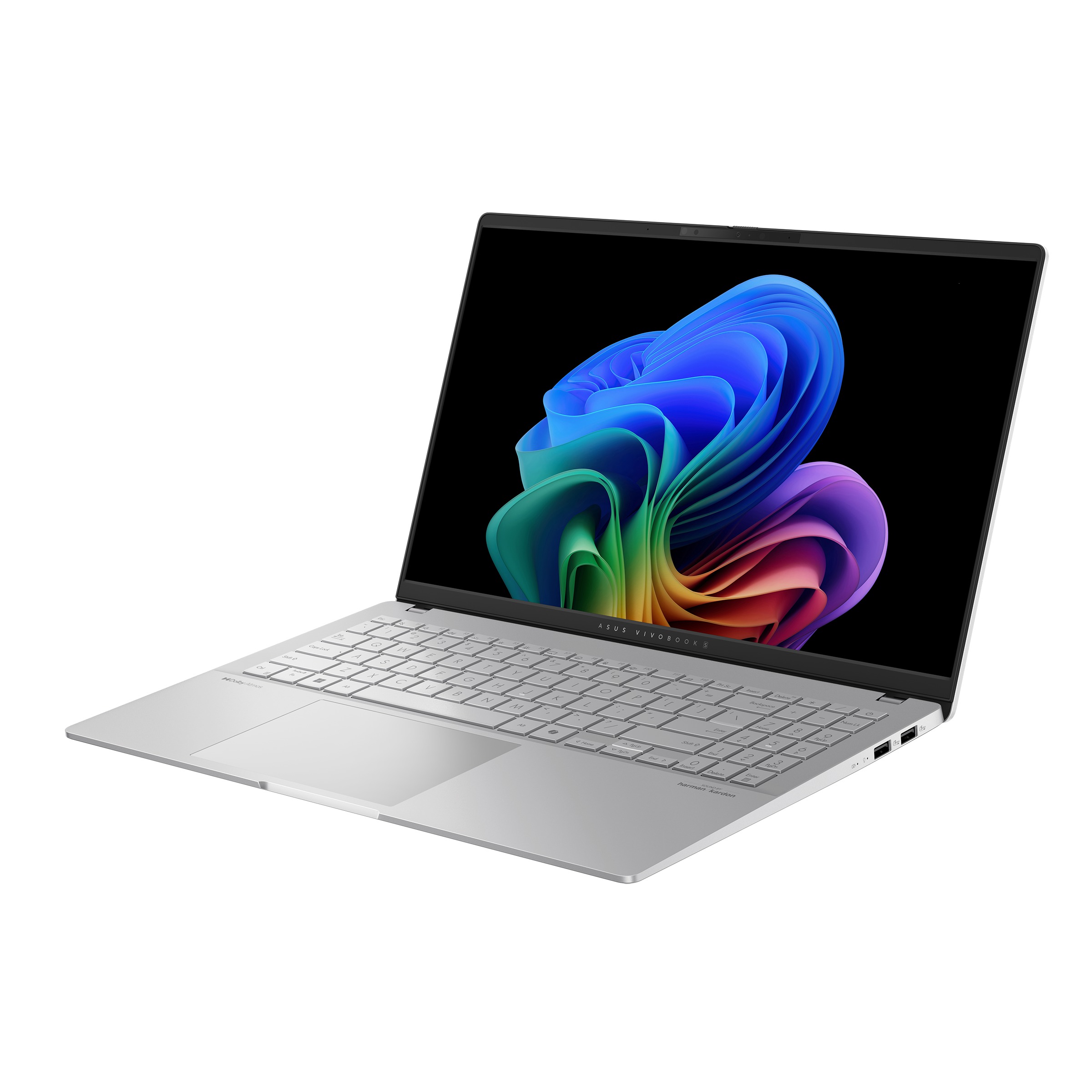 Laptop ASUS Vivobook S 15 S5507, 15.6", Snapdragon X Elite, 32GB RAM, 1TB SSD, i bardhë